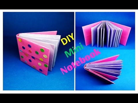 How to Make a Mini Notebook With One Sheet of Paper || Pocket Notebook || Craft for Kids