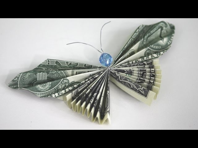 How to Make a Money Butterfly - Origami Dollar Bill