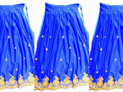 How to make a net fabric long skirt