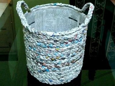 How to make a newspaper basket