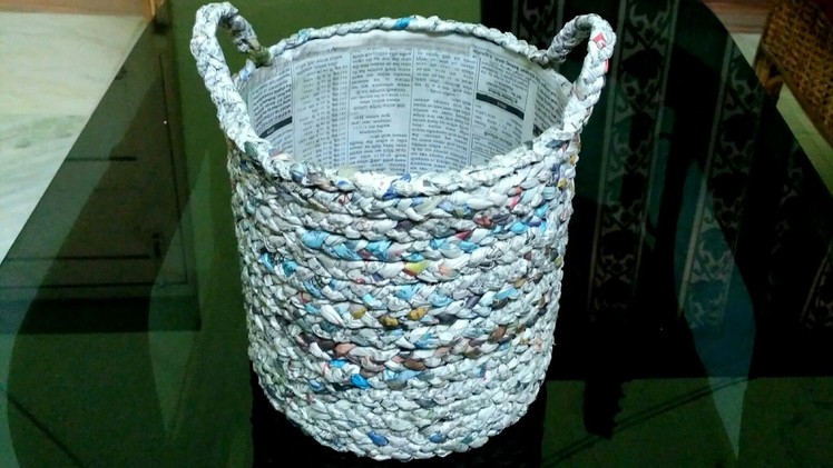 How to make a newspaper basket