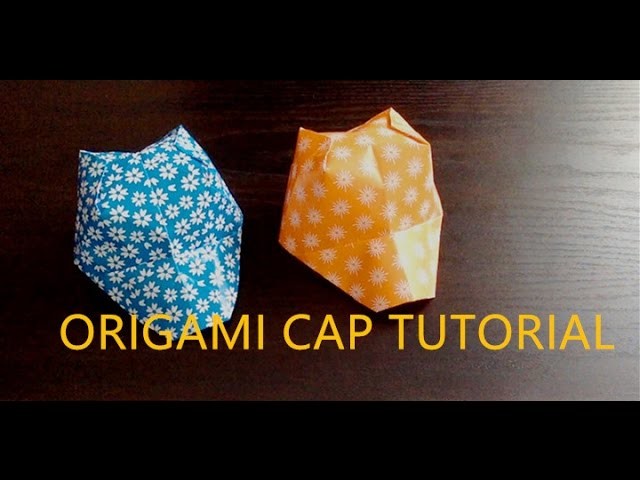 HOW TO MAKE A PAPER CAP, ORIGAMI HAT TUTORIAL, 可愛折紙帽子教學