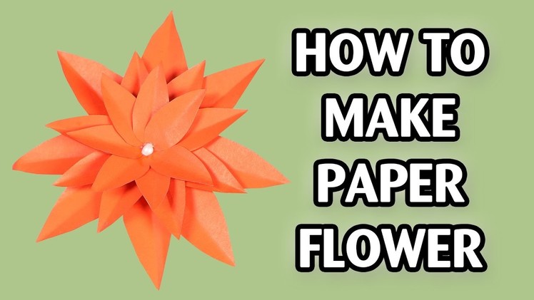 How to Make a Paper Flower |  Lotus Flower | Silly Kids