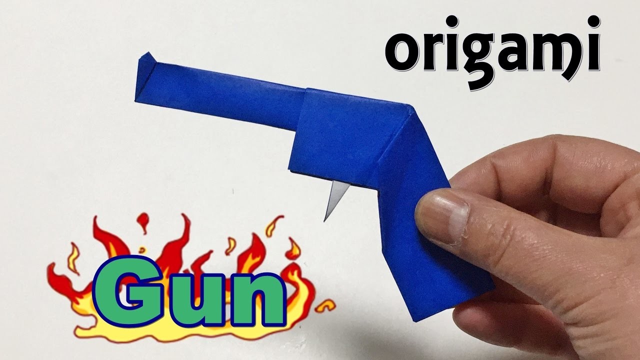 How to make a paper gun, Cool origami weapons tutorial