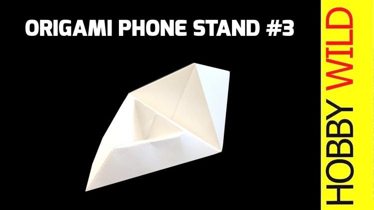 How To Make A Paper Phone Stand: Phone Holder Design #3 (Origami)