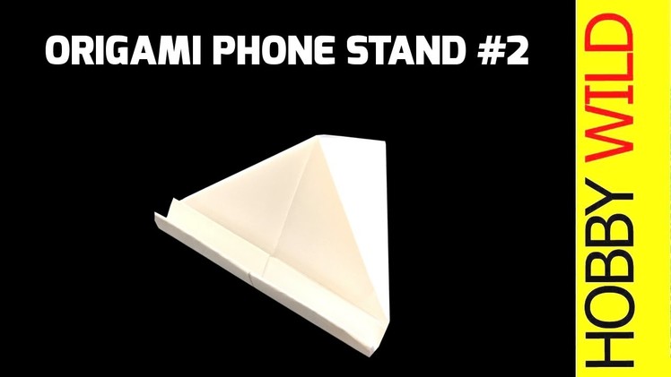 How To Make A Paper Phone Stand: Phone Holder Design #2 (Origami)