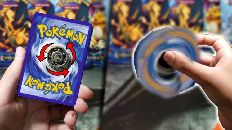 How To Make a Pokemon Card Fidget Spinner!
