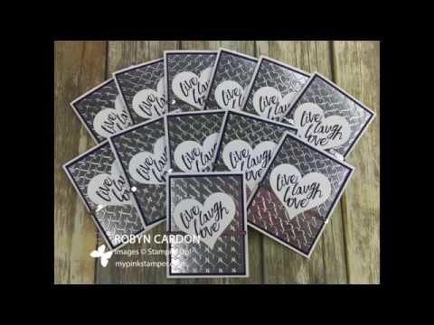 How to Make a Silver Stampin' Up! Layering Love with Eggplant Card - Episode 575