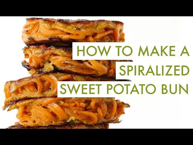 How To Make A Spiralized Sweet Potato Bun | Spiralizer Recipe