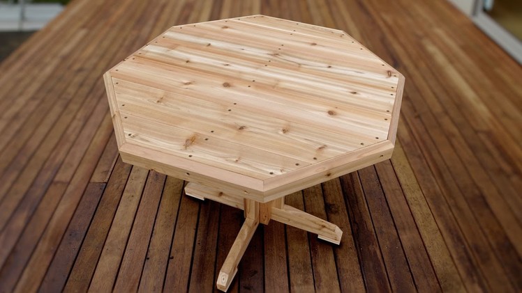 How To Make A Wooden Patio Table