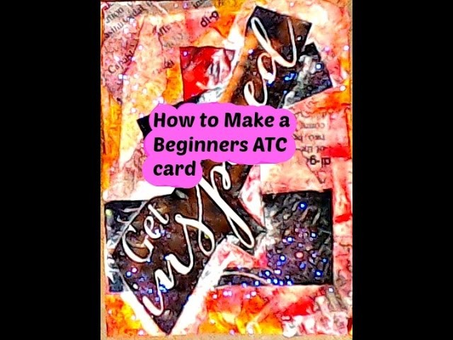 How to Make an Artist Trading Card (ATC) for Beginners with products from home