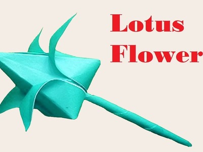 How to Make An AWESOME Origami Lotus Flower ? Origami lily flower!!!