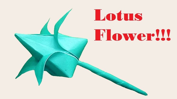 How to Make An AWESOME Origami Lotus Flower ? Origami lily flower!!!