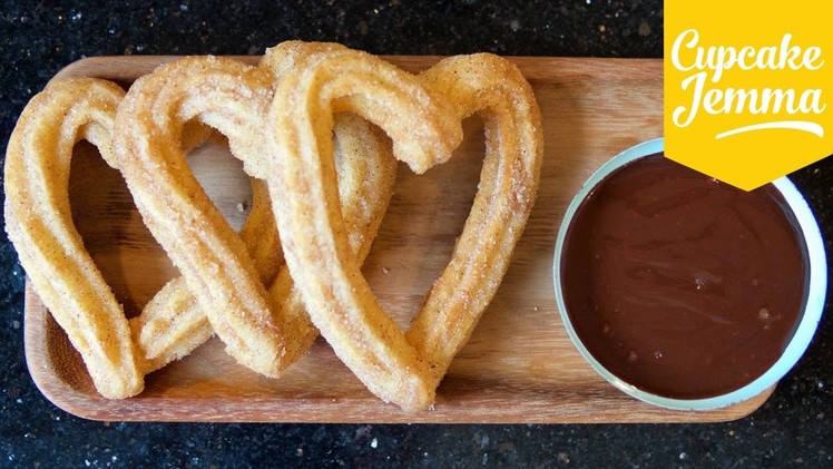 How to Make Churros and Chocolate (and it's almost VEGAN!) | Cupcake Jemma