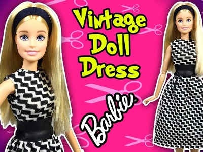 How to Make Dress for Barbie Doll - DIY - Easy Barbie Clothes - Making Kids Toys