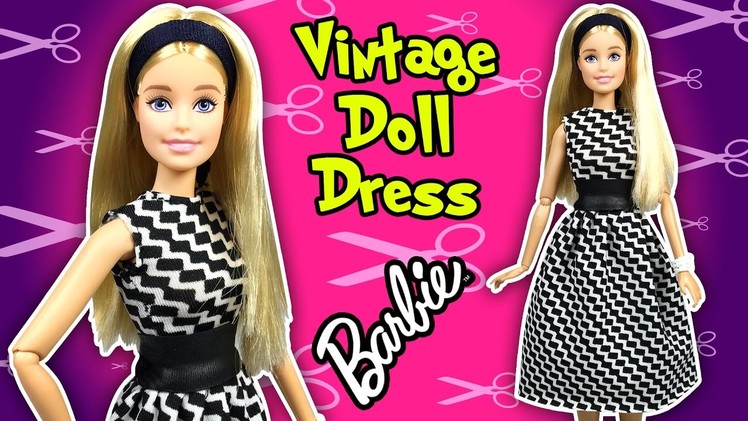 How to Make Dress for Barbie Doll - DIY - Easy Barbie Clothes - Making Kids Toys