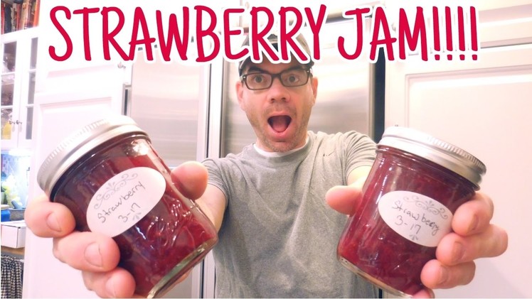 How To Make Homemade Strawberry Jam With NO PECTIN - Easy DIY Strawberry Jam Recipe