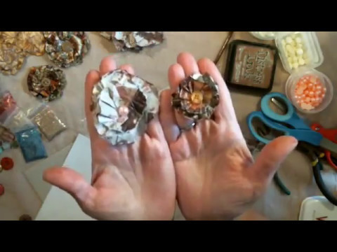 How To Make Junk Journal Flowers