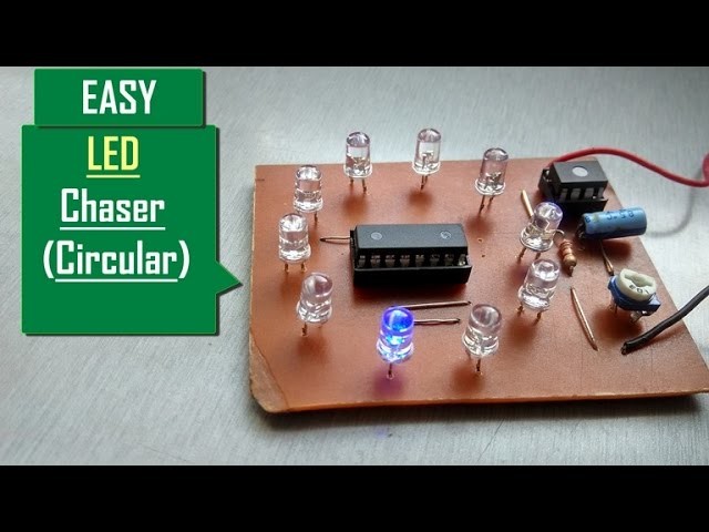How to make LED chaser Very Easy (circular LED chaser) (Running LED s)
