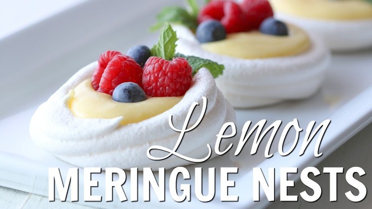 How to Make Lemon Meringue Nests