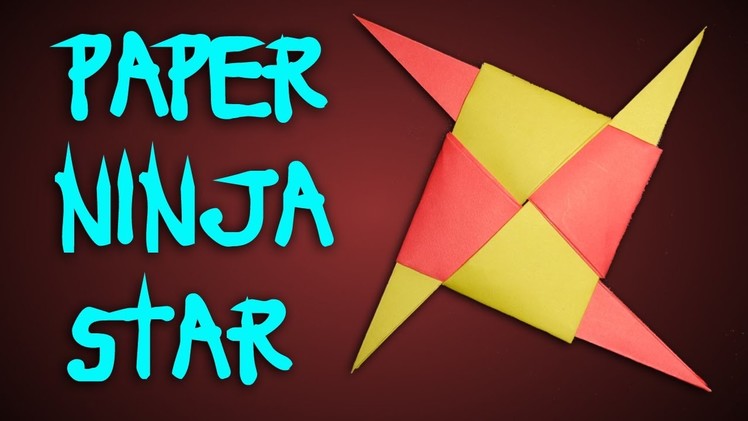 How To Make Ninja Star Shuriken With Paper Easy.