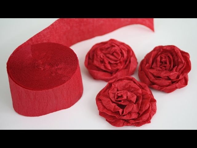 How to Make Twisted Crepe Paper Roses