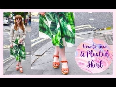 How to Sew a Pleated Skirt Without a Pattern: Sew Along Tutorial