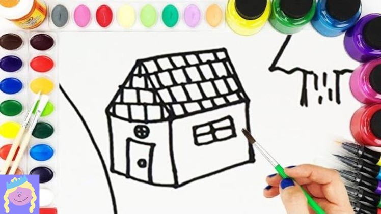 Learn How To Draw And Paint A Woods Scene | Learn How To Draw And Paint | Fun Kids Painting Video