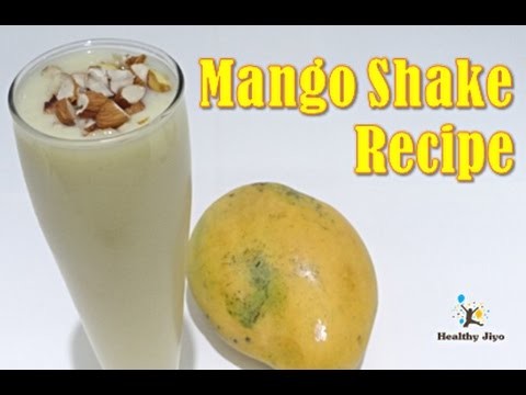 Mango Milkshake recipe in hindi - How to make mango milkshake मैंगो मिल्क शेक-मैंगो स्मूथी-मैंगो शेक