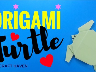 Origami Animal: How To Make An Origami Turtle - Easy Origami Tutorial for Beginners for Kids
