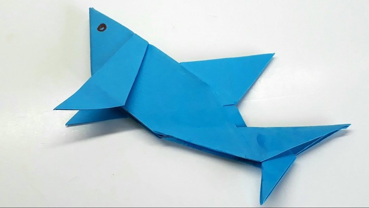 Origami Tutorial - How to fold an Easy paper Origami Shark