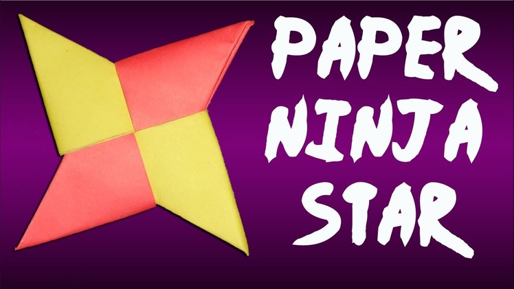 PAPER NINJA STAR - How to Make a Shuriken Origami