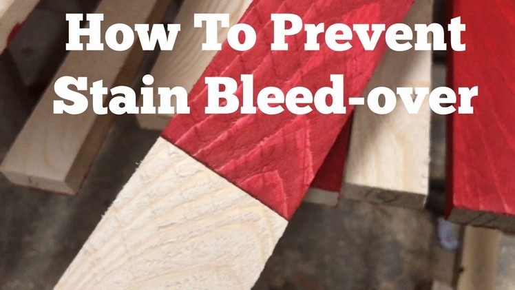 Rustic American Stained Flag. How To Prevent Bleed-over
