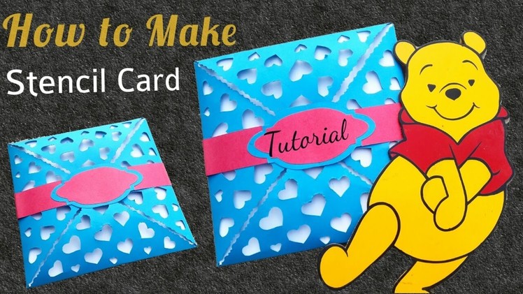 Stencil Card Full Tutorial | How to Make | Easy Tutorial |