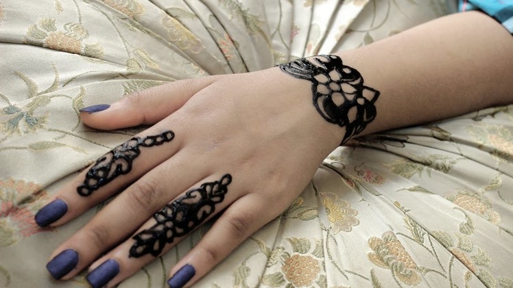 كيف ترسمين حناء راقيةعلى يدك ❤جديد2017 #2 | How To Make Henna