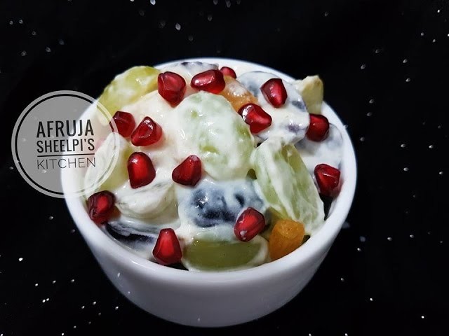 দই আর ফলের ডেজার্ট. How to make Fruit Yogurt. Fruit Salad With Yogurt Dressing