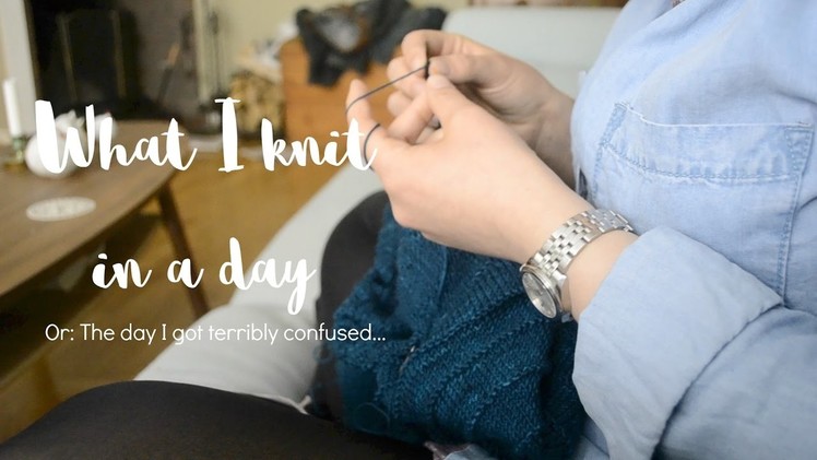WHAT I KNIT IN A DAY - a knitting vlog
