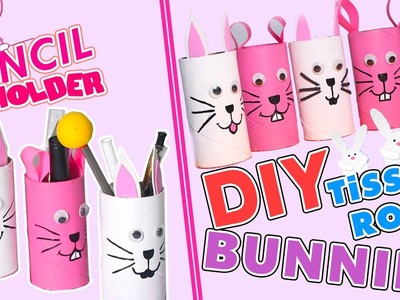 3 Minute Crafts. How to make Toilet Paper Roll Bunny Holder. DIY Tissue Roll Crafts for Kids