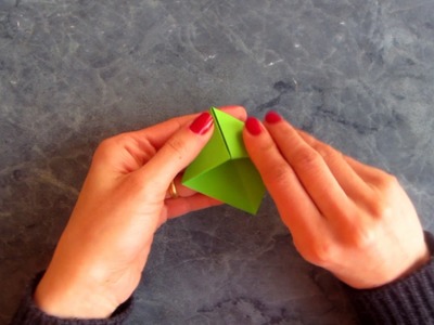 An origami bookmark "Frog"