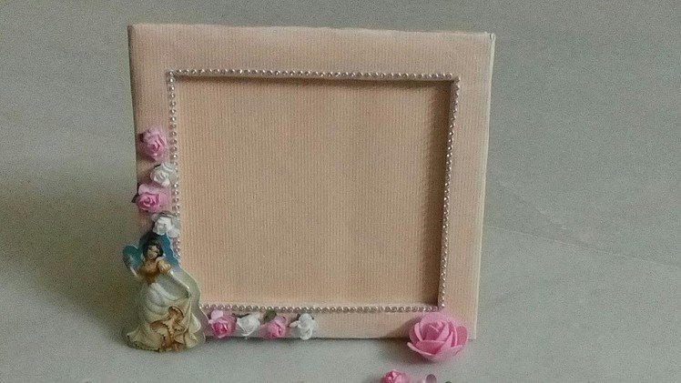 D.i.y card board photo frame.shabby chic style