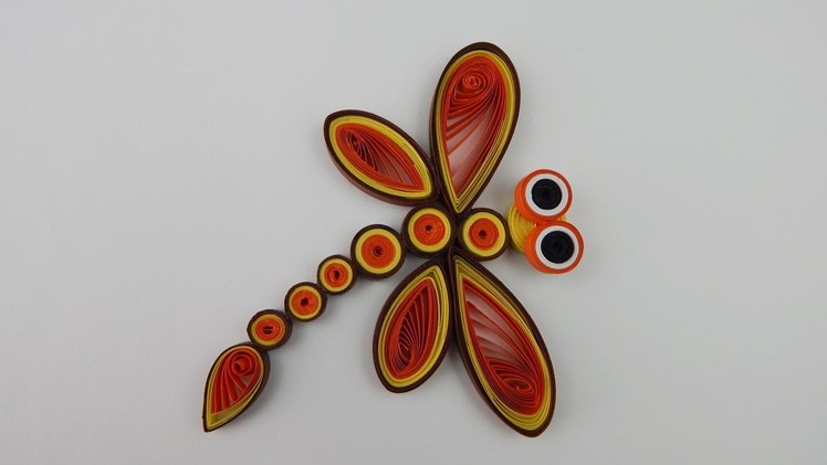 Decoration 3D quilling dragonfly DIY papercraft wall deco table decoration