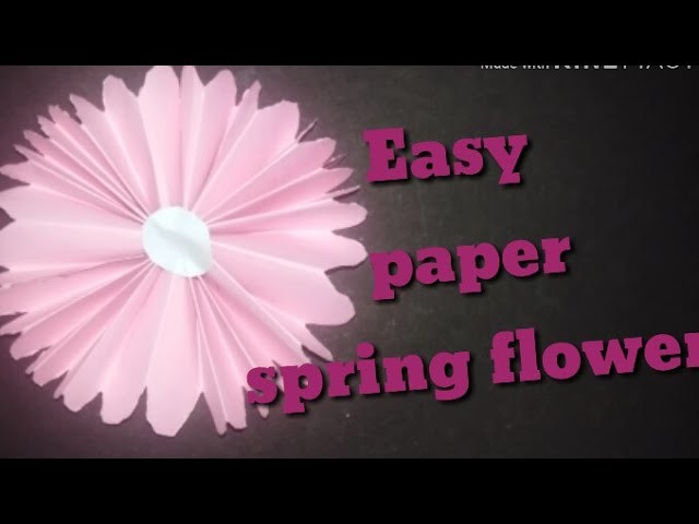 DIY Easy PAPER flower making in 2 minutes in hindi