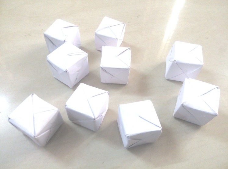 DIY: How to make 3d Origami Cube Origami for Kids