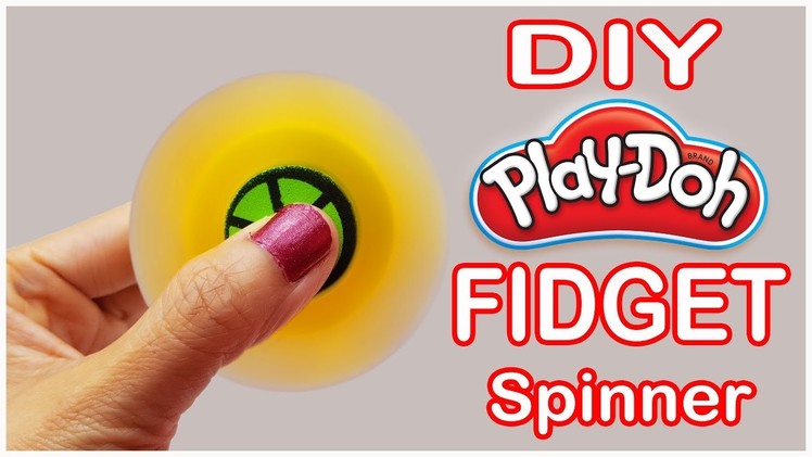 DIY How To Make a Fidget Spinner Toy With Play Doh & Drinking Straw Idea Life Hack