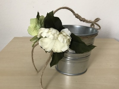 DIY Rustic Flower Girl Basket (Very Easy)