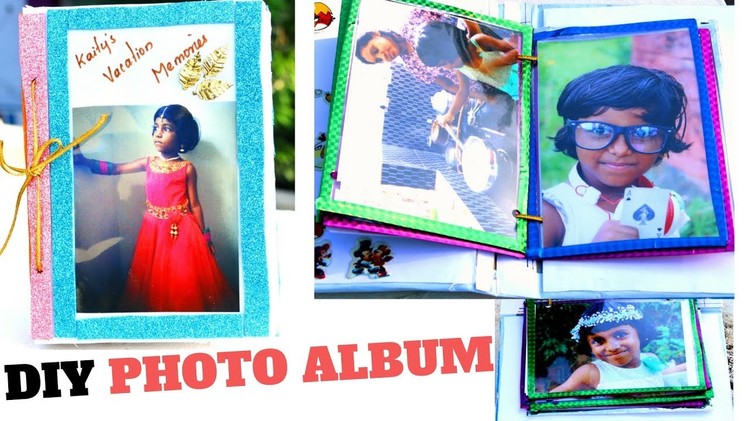 DIY Summer Vacation Photo Album || School mini Album Project ||  DIYCrafts #19