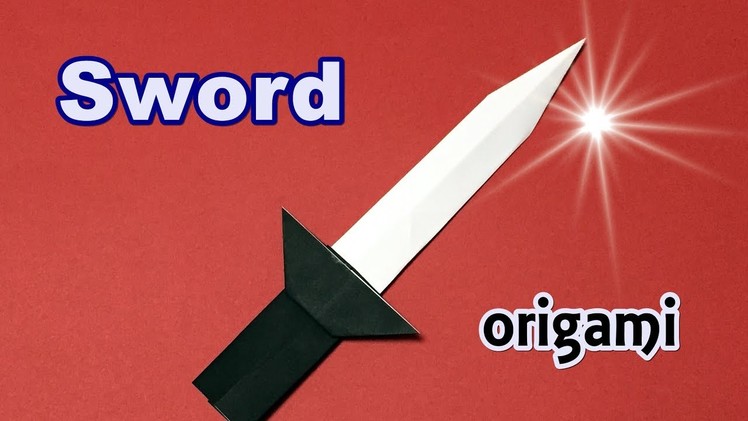 Easy but Cool Origami Sword for Beginners | How to Make a paper Weapon Sword Step by Step