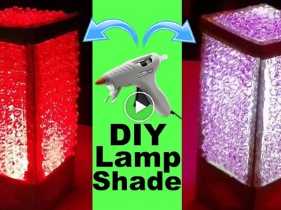 Hot Glue Lampshade DIY (  Home Tutorial )