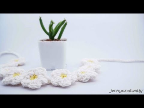 How to crochet  small flowers daisy easy for beginner