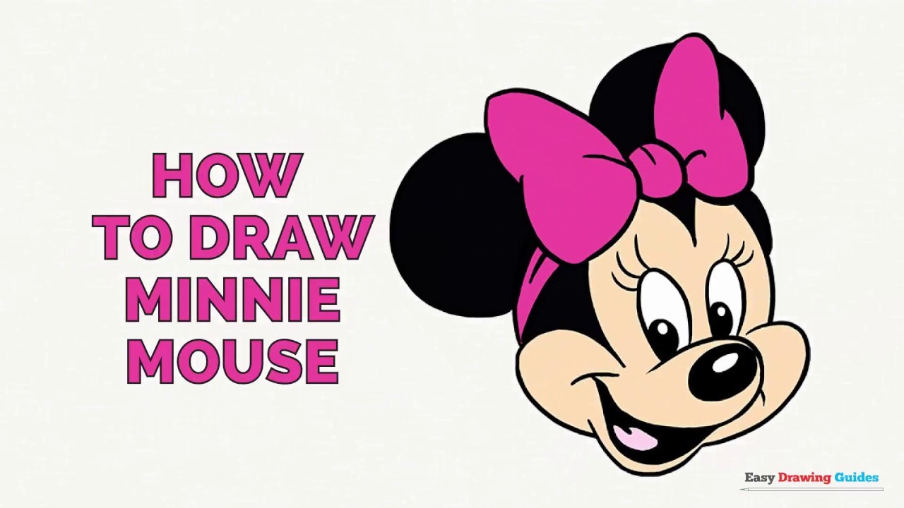 How to Draw Minnie Mouse in a Few Easy Steps: Drawing Tutorial for Kids